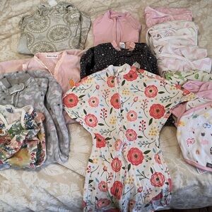 Bundle of Swaddles and Sleep Sacks